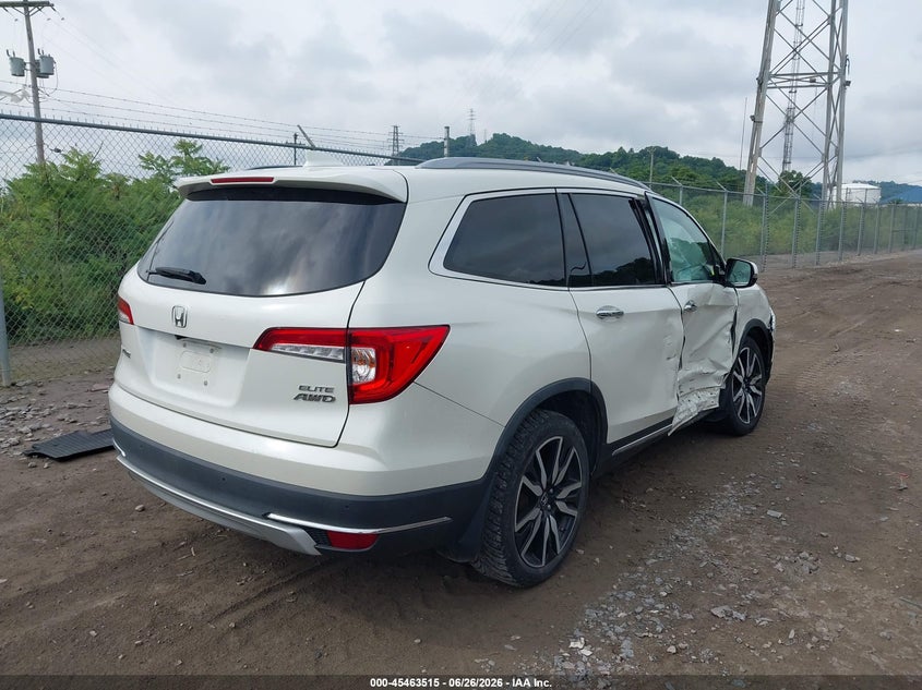 2019 Honda Pilot VIN 5FNYF6H07KB006018 IAAI salvage auction — SIDE, Salvage (Pennsylvania), sold $5,700 on 2026-07-10 (photo 4)