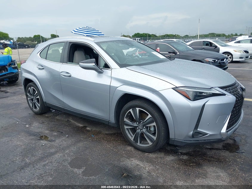 2023 Lexus Ux VIN JTHP6JBH7P2141957 IAAI salvage auction — WATER/FLOOD, Salvage Title, sold $11,100 on 2026-07-23 (photo 1)