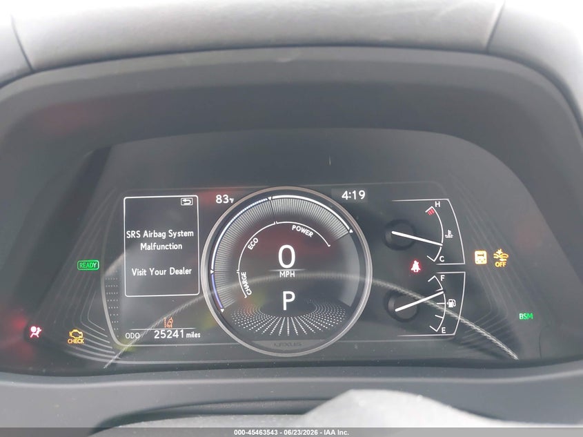 2023 Lexus Ux VIN JTHP6JBH7P2141957 IAAI salvage auction — WATER/FLOOD, Salvage Title, sold $11,100 on 2026-07-23 (photo 7)