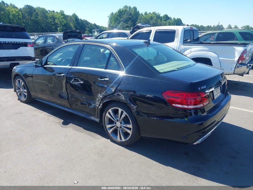 2014 Mercedes-benz E-klasse VIN WDDHF5KB0EB075439 IAAI salvage auction — LEFT SIDE, Salvage (North Carolina), sold $3,350 on 2026-07-15 (photo 3)