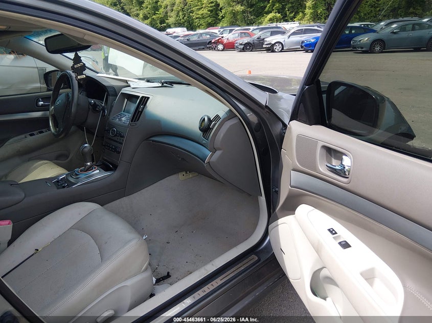 2013 Infiniti G VIN JN1CV6AR2DM765209 IAAI salvage auction — RIGHT FRONT, Salvage (Connecticut), sold $350 on 2026-07-30 (photo 5)