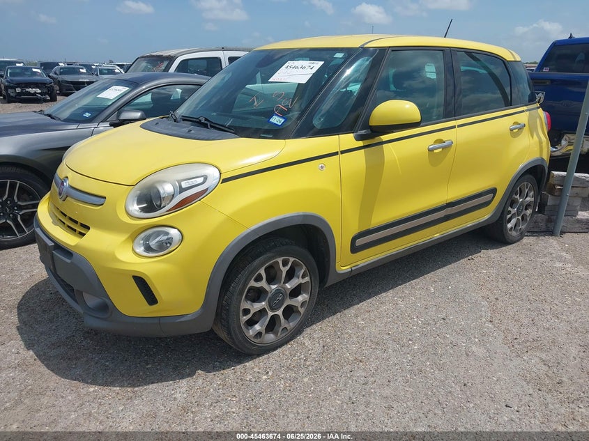 2014 Fiat 500l VIN ZFBCFADH6EZ018851 IAAI salvage auction — MECHANICAL, Original (Texas), sold $350 on 2026-07-29 (photo 2)