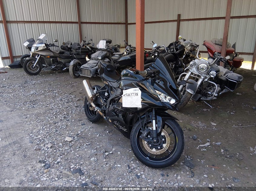 2024 Kawasaki Zx VIN ML5ZXCP12RDA28453 IAAI salvage auction — RIGHT SIDE, Salvage Title, sold $1,050 on 2026-07-21 (photo 1)