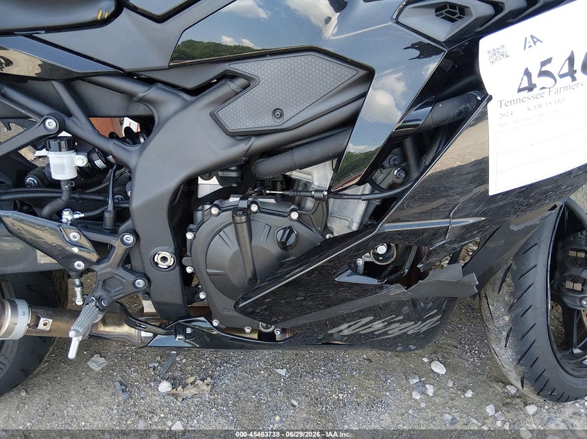 2024 Kawasaki Zx VIN ML5ZXCP12RDA28453 IAAI salvage auction — RIGHT SIDE, Salvage Title, sold $1,050 on 2026-07-21 (photo 8)