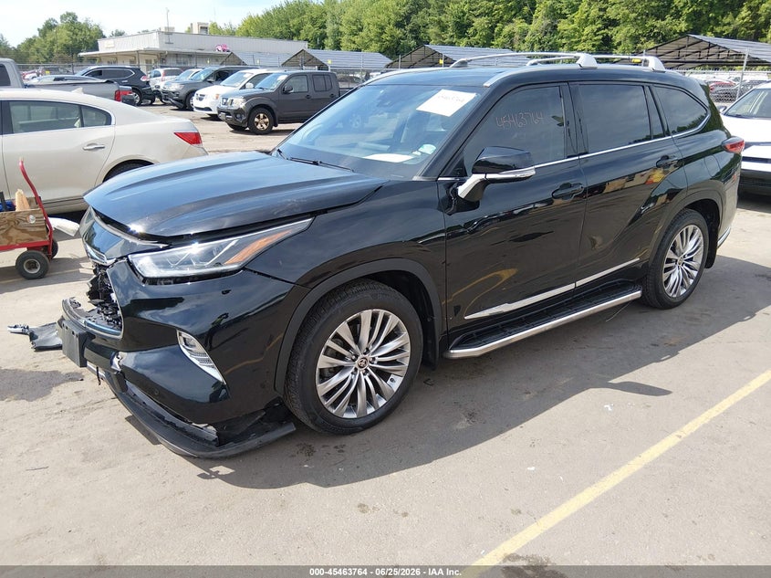 2022 Toyota Highlander VIN 5TDFZRBH2NS190556 IAAI salvage auction — FRONT END, Salvage Title, sold $16,650 on 2026-07-16 (photo 2)