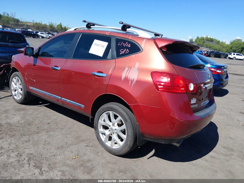 2013 Nissan Rogue VIN JN8AS5MT1DW532350 IAAI salvage auction — FRONT END, Salvage Title, sold $125 on 2026-07-28 (photo 3)