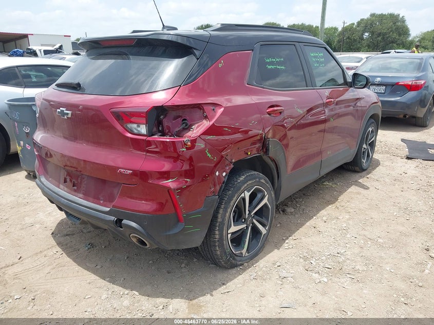 2023 Chevrolet Trailblazer VIN KL79MTSL9PB093178 IAAI salvage auction — REAR END, Original (Texas), sold $7,900 on 2026-09-01 (photo 4)
