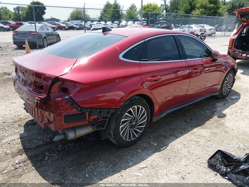 2025 Hyundai Sonata VIN KMHL34JJ6SA125726 IAAI salvage auction — SIDE, Wait Title, sold $7,350 on 2026-09-28 (photo 4)