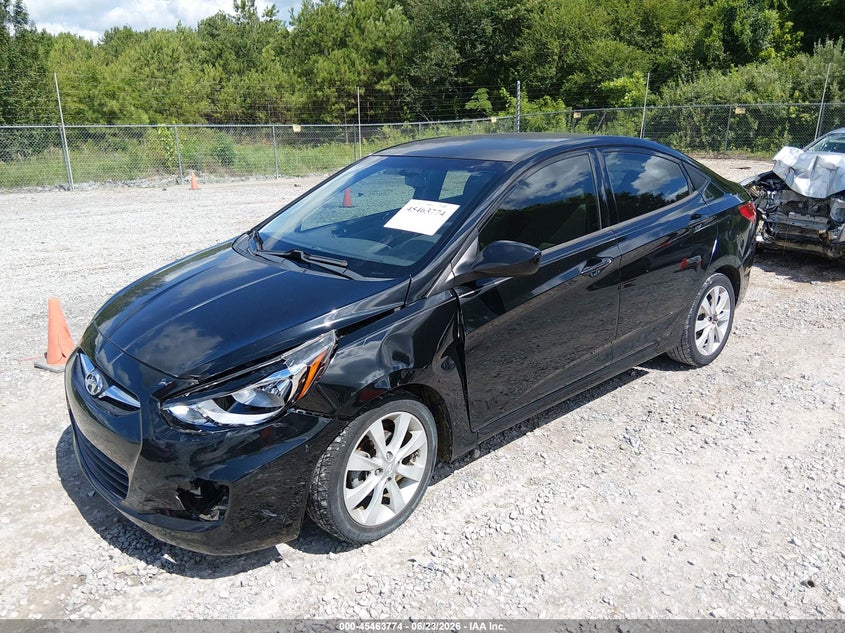 2012 Hyundai Accent VIN KMHCU4AE8CU070387 IAAI salvage auction — LEFT FRONT, Salvage Title, sold $400 on 2026-07-29 (photo 2)
