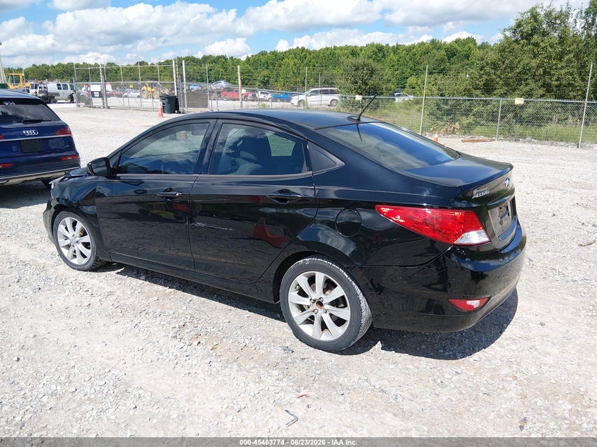2012 Hyundai Accent VIN KMHCU4AE8CU070387 IAAI salvage auction — LEFT FRONT, Salvage Title, sold $400 on 2026-07-29 (photo 3)