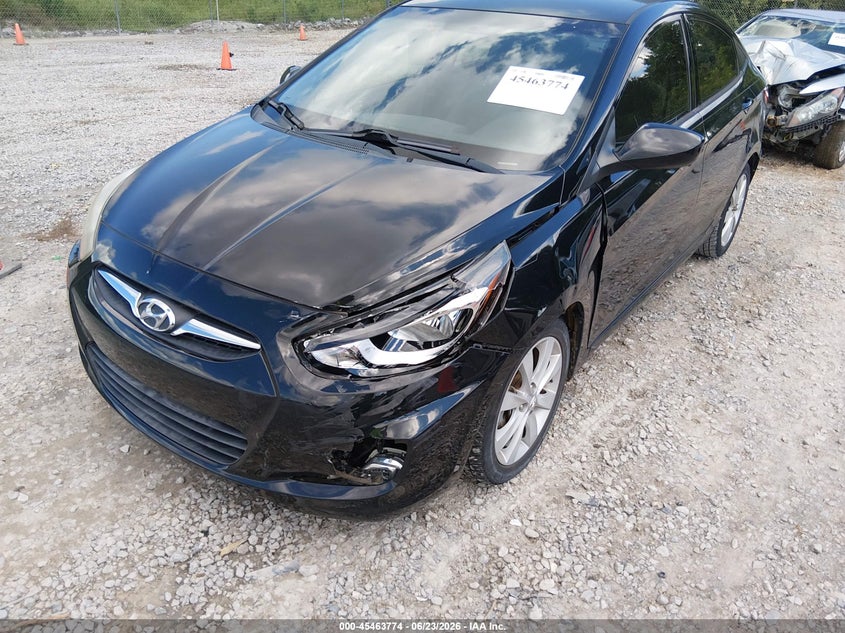 2012 Hyundai Accent VIN KMHCU4AE8CU070387 IAAI salvage auction — LEFT FRONT, Salvage Title, sold $400 on 2026-07-29 (photo 6)