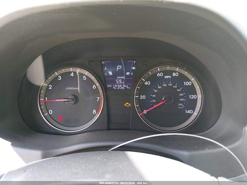 2012 Hyundai Accent VIN KMHCU4AE8CU070387 IAAI salvage auction — LEFT FRONT, Salvage Title, sold $400 on 2026-07-29 (photo 7)