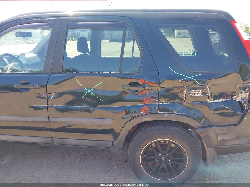 2006 Honda Cr-v VIN SHSRD785X6U435664 IAAI salvage auction — LEFT SIDE, Salvage - Greater Than 75% (Maryland), sold $800 on 2026-07-22 (photo 6)