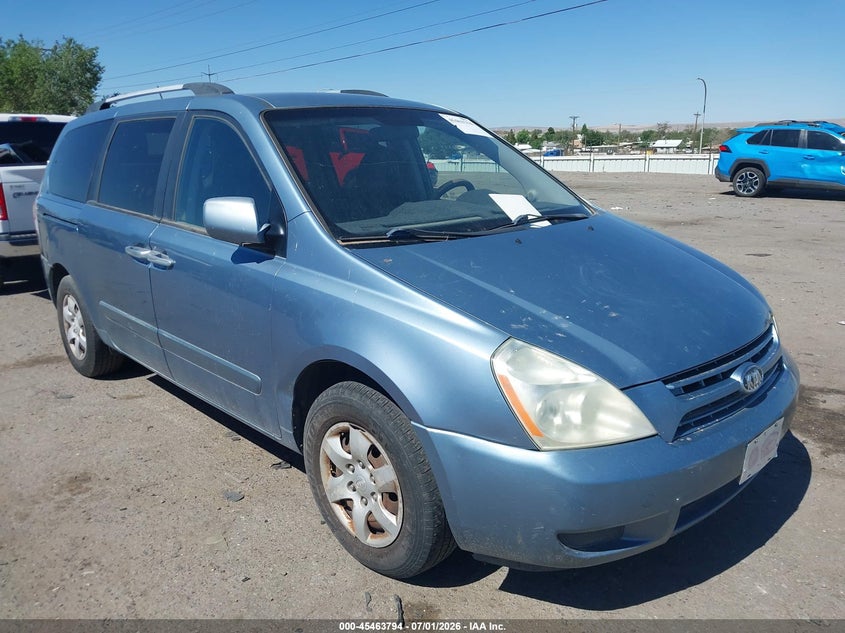 2010 Kia SEDONA VIN KNDMG4C39A6357704 IAAI salvage auction — NORMAL WEAR, Clear (New Mexico), sold $300 on 2026-07-29 (photo 1)