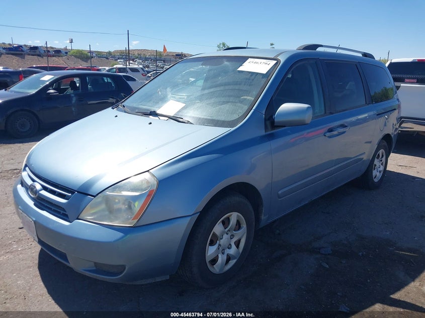 2010 Kia SEDONA VIN KNDMG4C39A6357704 IAAI salvage auction — NORMAL WEAR, Clear (New Mexico), sold $300 on 2026-07-29 (photo 2)