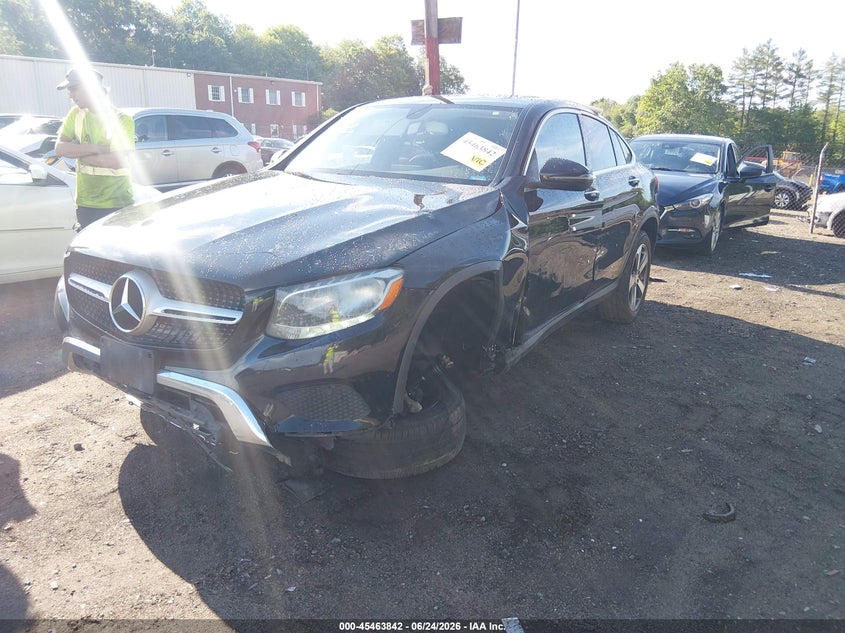 2017 Mercedes-benz Glc coupe VIN WDC0J4KB5HF154726 IAAI salvage auction — SIDE, Salvage (Massachusetts), sold $7,000 on 2026-08-08 (photo 2)