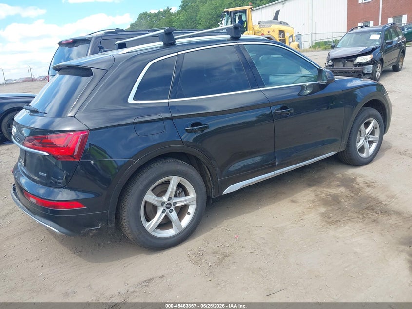 2021 Audi Q5 VIN WA1AAAFY4M2111207 IAAI salvage auction — RIGHT REAR, Wait Title, sold $10,350 on 2026-08-25 (photo 4)
