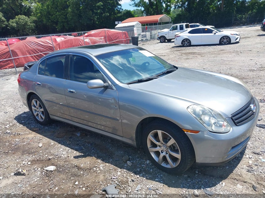 2006 Infiniti G VIN JNKCV51F26M606009 IAAI salvage auction — MECHANICAL, Clear (Georgia), sold $250 on 2026-07-17 (photo 1)
