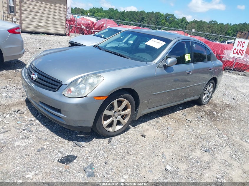 2006 Infiniti G VIN JNKCV51F26M606009 IAAI salvage auction — MECHANICAL, Clear (Georgia), sold $250 on 2026-07-17 (photo 2)
