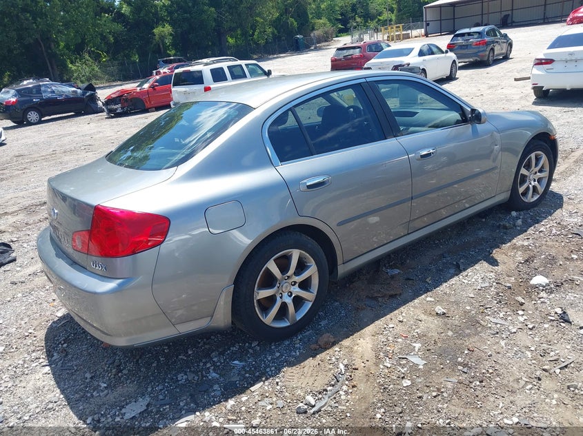 2006 Infiniti G VIN JNKCV51F26M606009 IAAI salvage auction — MECHANICAL, Clear (Georgia), sold $250 on 2026-07-17 (photo 4)