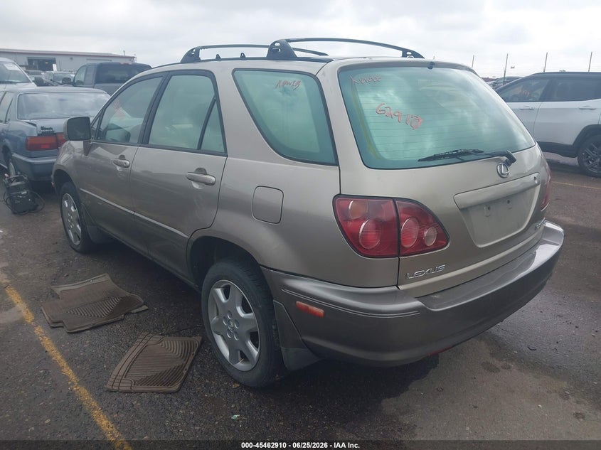 1999 Lexus Rx 300 VIN JT6HF10U9X0066090 IAAI salvage auction — NORMAL WEAR, Clear (Colorado), sold $950 on 2026-07-07 (photo 3)