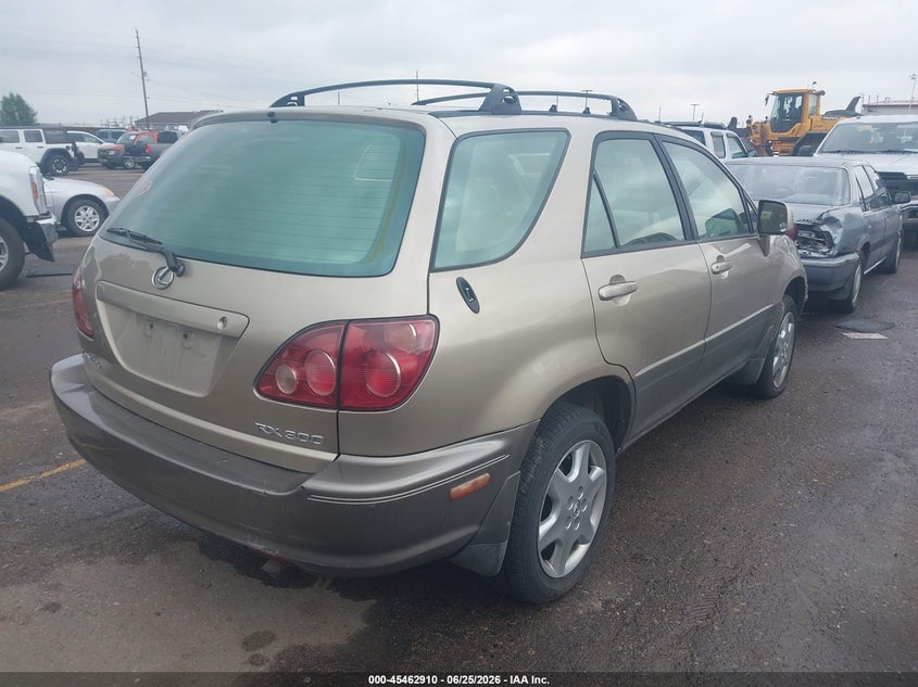 1999 Lexus Rx 300 VIN JT6HF10U9X0066090 IAAI salvage auction — NORMAL WEAR, Clear (Colorado), sold $950 on 2026-07-07 (photo 4)