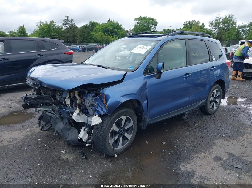 2018 Subaru Forester VIN JF2SJAGC4JH581907 IAAI salvage auction — FRONT END, Salvage Title, sold $350 on 2026-07-28 (photo 2)
