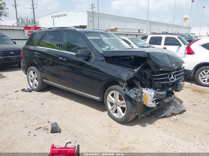 2015 Mercedes-benz M-klasse VIN 4JGDA5HB2FA473320 IAAI salvage auction — FRONT END, Salvage (Texas), sold $2,350 on 2026-07-09 (photo 1)