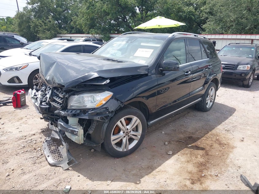 2015 Mercedes-benz M-klasse VIN 4JGDA5HB2FA473320 IAAI salvage auction — FRONT END, Salvage (Texas), sold $2,350 on 2026-07-09 (photo 2)
