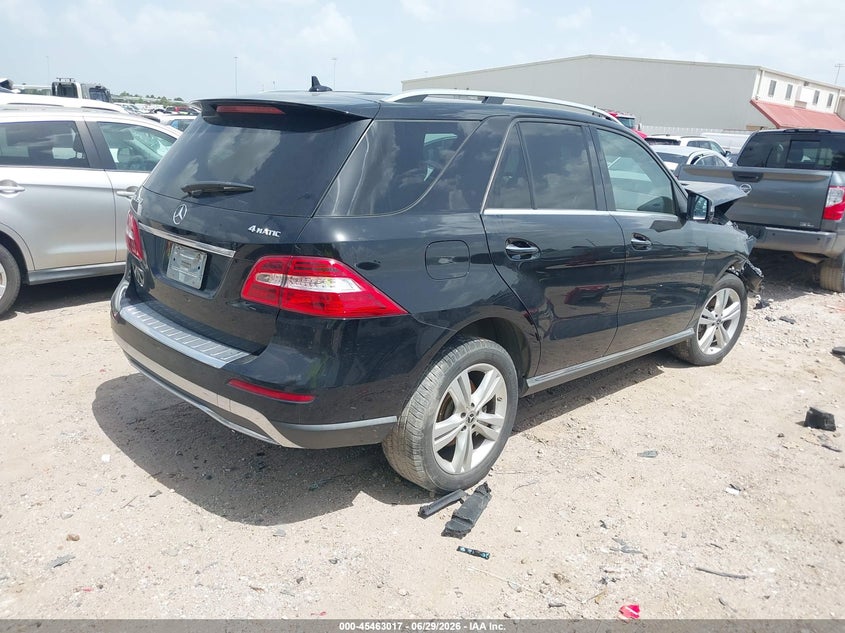 2015 Mercedes-benz M-klasse VIN 4JGDA5HB2FA473320 IAAI salvage auction — FRONT END, Salvage (Texas), sold $2,350 on 2026-07-09 (photo 4)