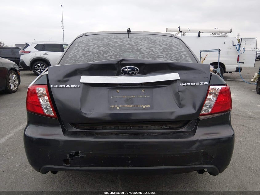 2009 Subaru Impreza VIN JF1GE60699H518250 IAAI salvage auction — REAR END, Salvage (California), sold $300 on 2026-07-30 (photo 6)