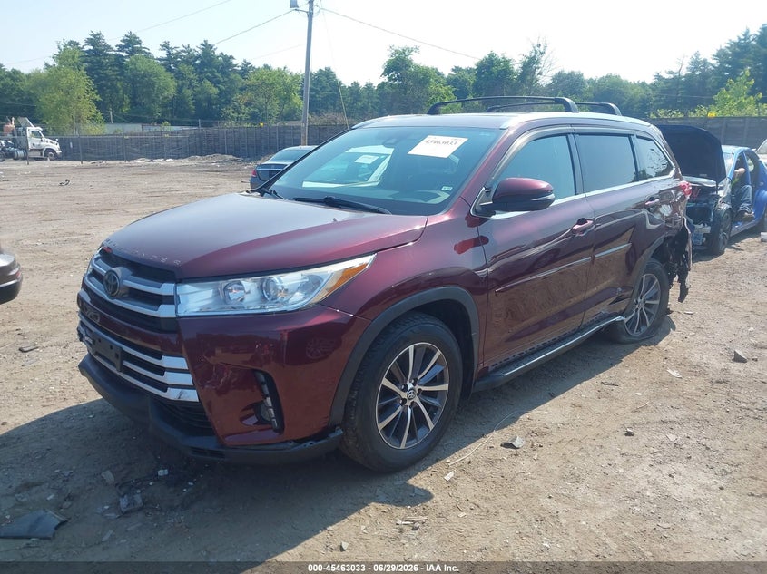 2018 Toyota Highlander VIN 5TDJZRFHXJS833802 IAAI salvage auction — LEFT SIDE, Salvage (Massachusetts), sold $7,800 on 2026-07-24 (photo 2)