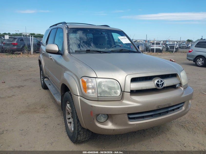 2007 Toyota Sequoia VIN 5TDBT44A37S278862 IAAI salvage auction — NORMAL WEAR, Clear - Dealer Only (California), sold $1,200 on 2026-07-08 (photo 1)
