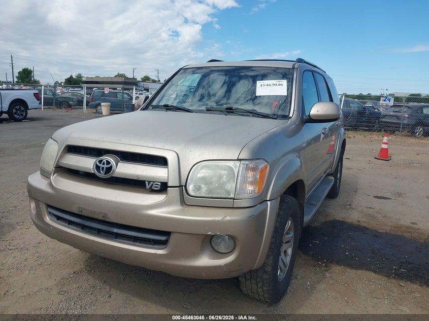 2007 Toyota Sequoia VIN 5TDBT44A37S278862 IAAI salvage auction — NORMAL WEAR, Clear - Dealer Only (California), sold $1,200 on 2026-07-08 (photo 2)