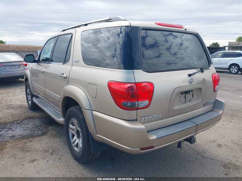 2007 Toyota Sequoia VIN 5TDBT44A37S278862 IAAI salvage auction — NORMAL WEAR, Clear - Dealer Only (California), sold $1,200 on 2026-07-08 (photo 3)