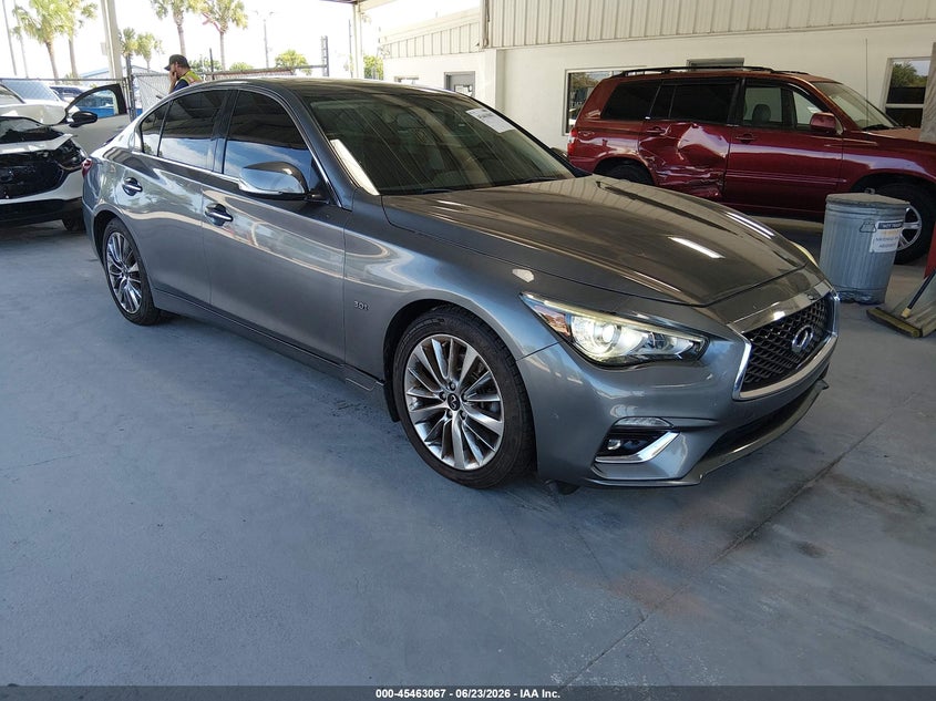 2019 Infiniti Q50 VIN JN1EV7ARXKM552701 IAAI salvage auction — NORMAL WEAR, Clear (Florida), sold $5,900 on 2026-07-22 (photo 1)