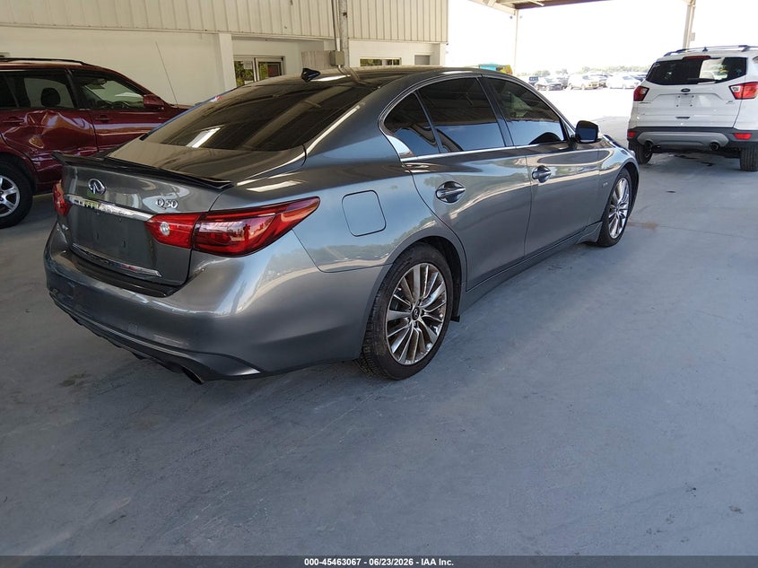 2019 Infiniti Q50 VIN JN1EV7ARXKM552701 IAAI salvage auction — NORMAL WEAR, Clear (Florida), sold $5,900 on 2026-07-22 (photo 4)