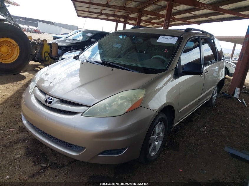 2006 Toyota Sienna VIN 5TDZA23C36S528773 IAAI salvage auction — REAR END, Salvage (Arizona), sold $575 on 2026-07-11 (photo 2)