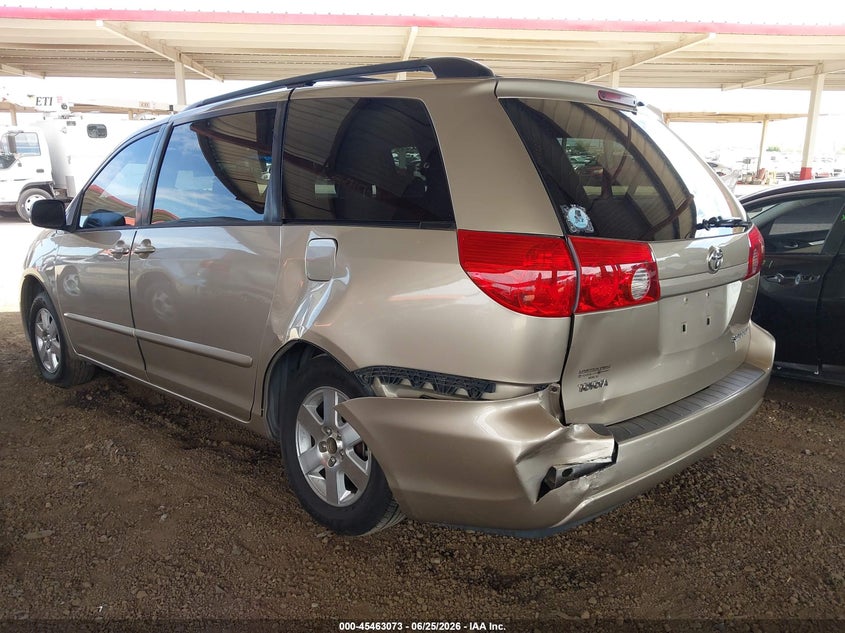 2006 Toyota Sienna VIN 5TDZA23C36S528773 IAAI salvage auction — REAR END, Salvage (Arizona), sold $575 on 2026-07-11 (photo 3)