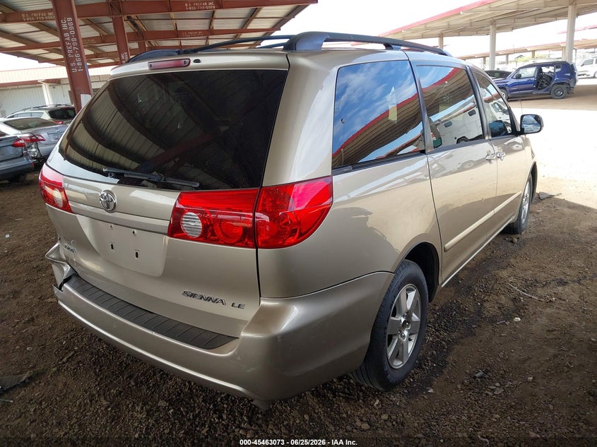 2006 Toyota Sienna VIN 5TDZA23C36S528773 IAAI salvage auction — REAR END, Salvage (Arizona), sold $575 on 2026-07-11 (photo 4)