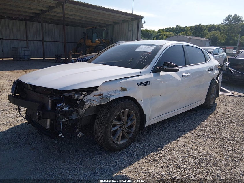 2020 Kia Optima VIN 5XXGT4L33LG427257 IAAI salvage auction — FRONT & REAR, Salvage Title, sold $750 on 2026-07-29 (photo 2)