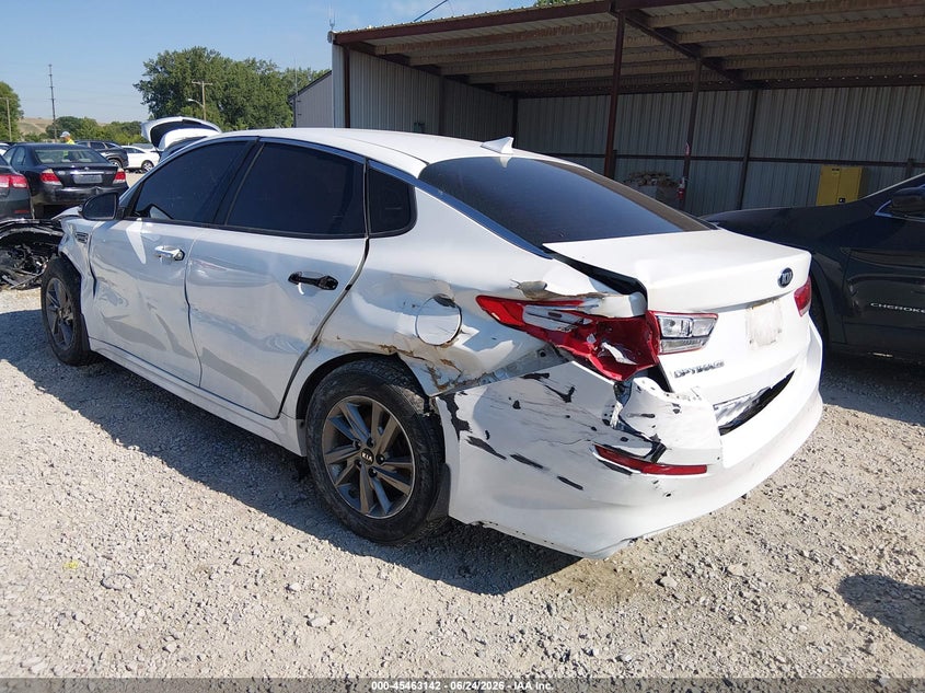 2020 Kia Optima VIN 5XXGT4L33LG427257 IAAI salvage auction — FRONT & REAR, Salvage Title, sold $750 on 2026-07-29 (photo 3)