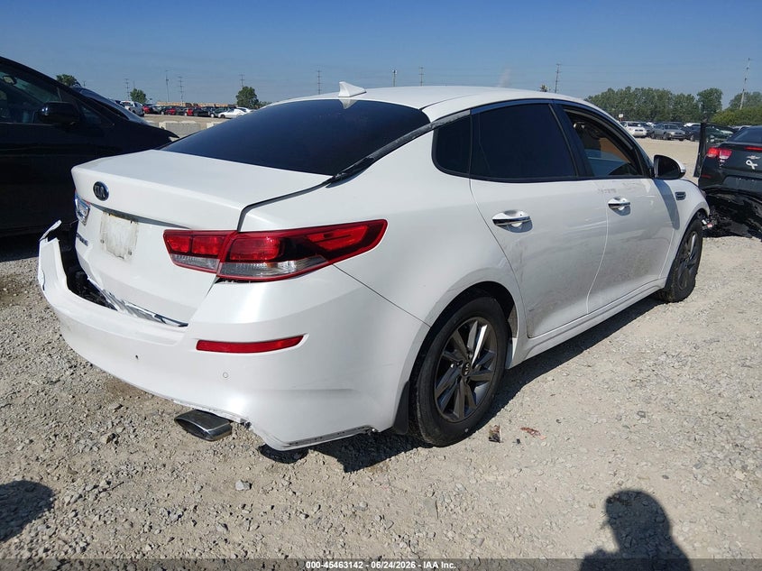 2020 Kia Optima VIN 5XXGT4L33LG427257 IAAI salvage auction — FRONT & REAR, Salvage Title, sold $750 on 2026-07-29 (photo 4)