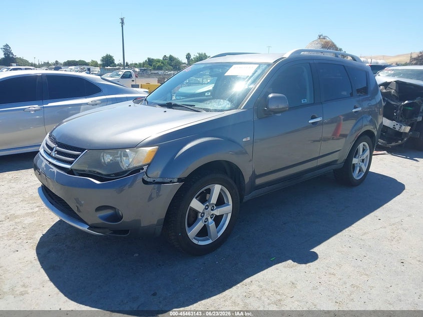 2007 Mitsubishi Outlander VIN JA4MT41X07U013579 IAAI salvage auction — FRONT END, Salvage (California), sold $300 on 2026-07-10 (photo 2)