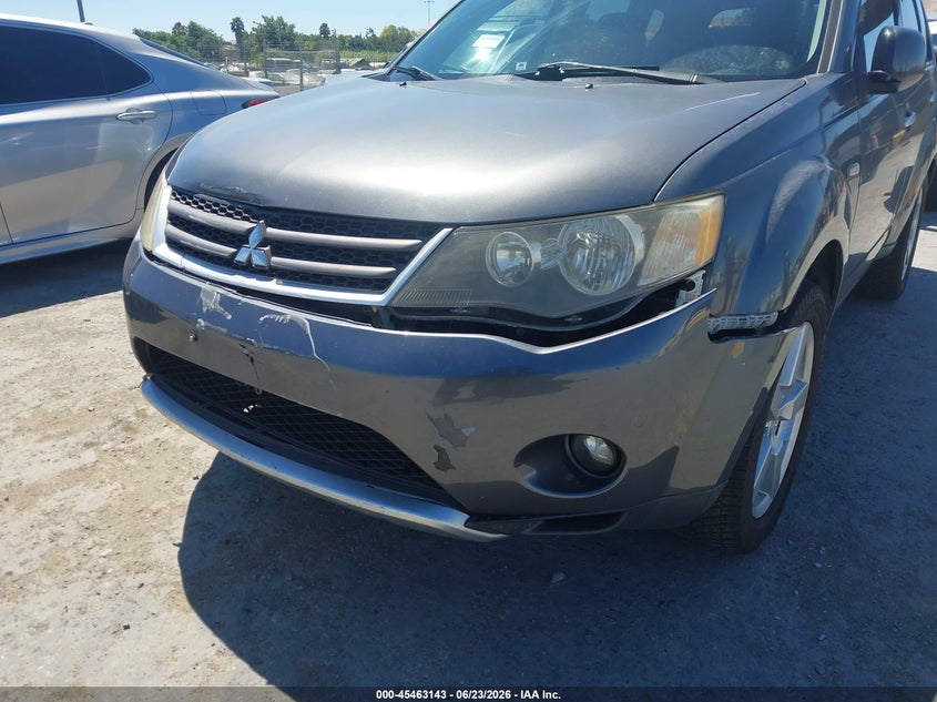 2007 Mitsubishi Outlander VIN JA4MT41X07U013579 IAAI salvage auction — FRONT END, Salvage (California), sold $300 on 2026-07-10 (photo 6)