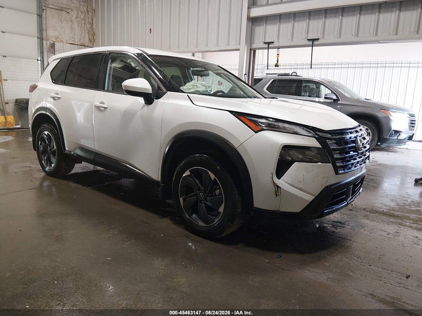 2025 Nissan Rogue VIN JN8BT3BB5SW147872 IAAI salvage auction — LEFT FRONT, Salvage Title, sold $6,100 on 2026-07-24 (photo 1)