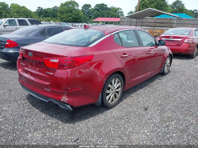 2015 Kia Optima VIN 5XXGN4A7XFG475648 IAAI salvage auction — NORMAL WEAR, Repossession Paperwork (South Carolina), sold $350 on 2026-07-14 (photo 4)