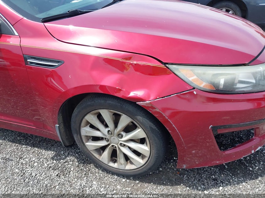 2015 Kia Optima VIN 5XXGN4A7XFG475648 IAAI salvage auction — NORMAL WEAR, Repossession Paperwork (South Carolina), sold $350 on 2026-07-14 (photo 6)