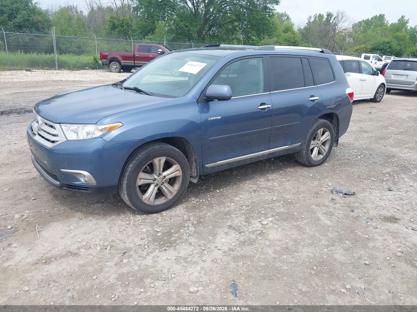 2013 Toyota Highlander VIN 5TDDK3EH0DS191689 IAAI salvage auction — FRONT END, Salvage Title, sold $5,325 on 2026-07-16 (photo 2)