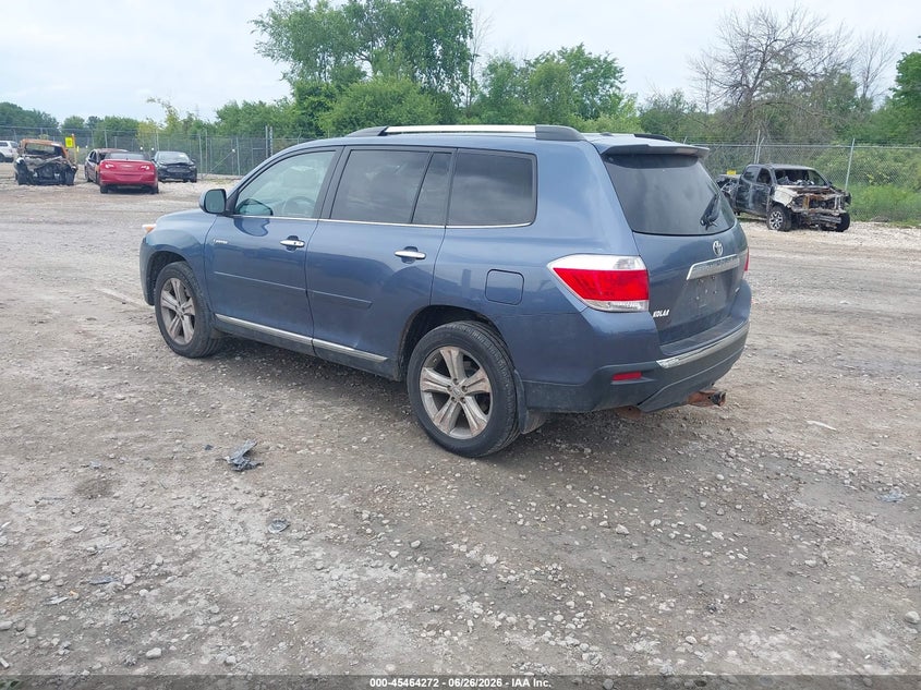 2013 Toyota Highlander VIN 5TDDK3EH0DS191689 IAAI salvage auction — FRONT END, Salvage Title, sold $5,325 on 2026-07-16 (photo 3)